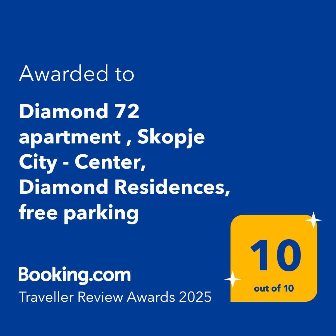 Diamond 72 Apartment , Skopje City - Center, Diamond Residences, Free Parking Exterior foto